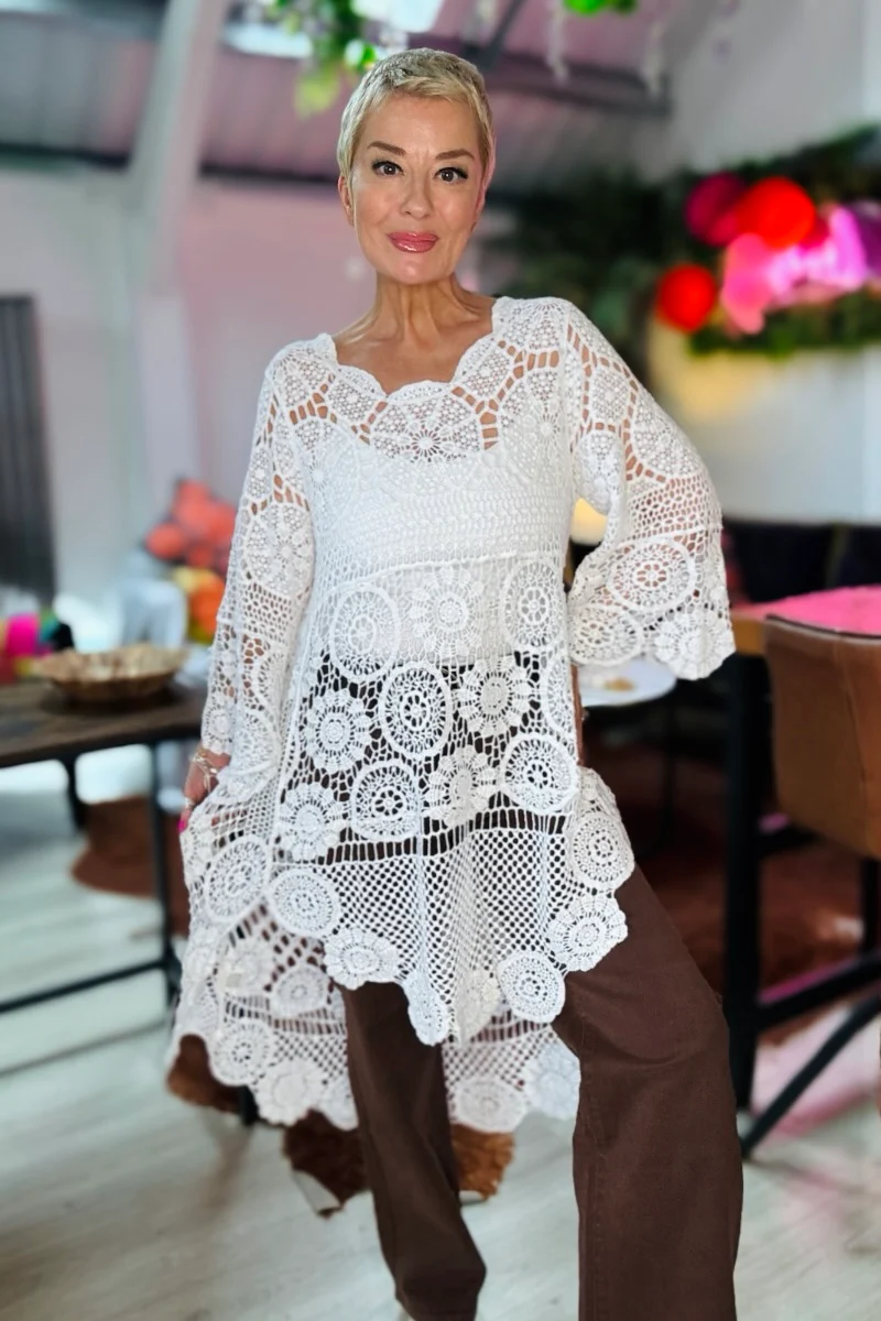 Zahara Crochet Tunic - Image 2