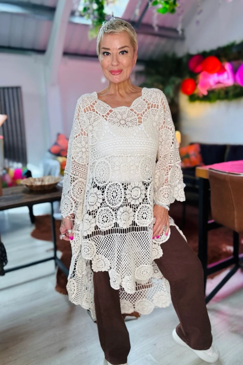 Zahara Crochet Tunic - Image 3
